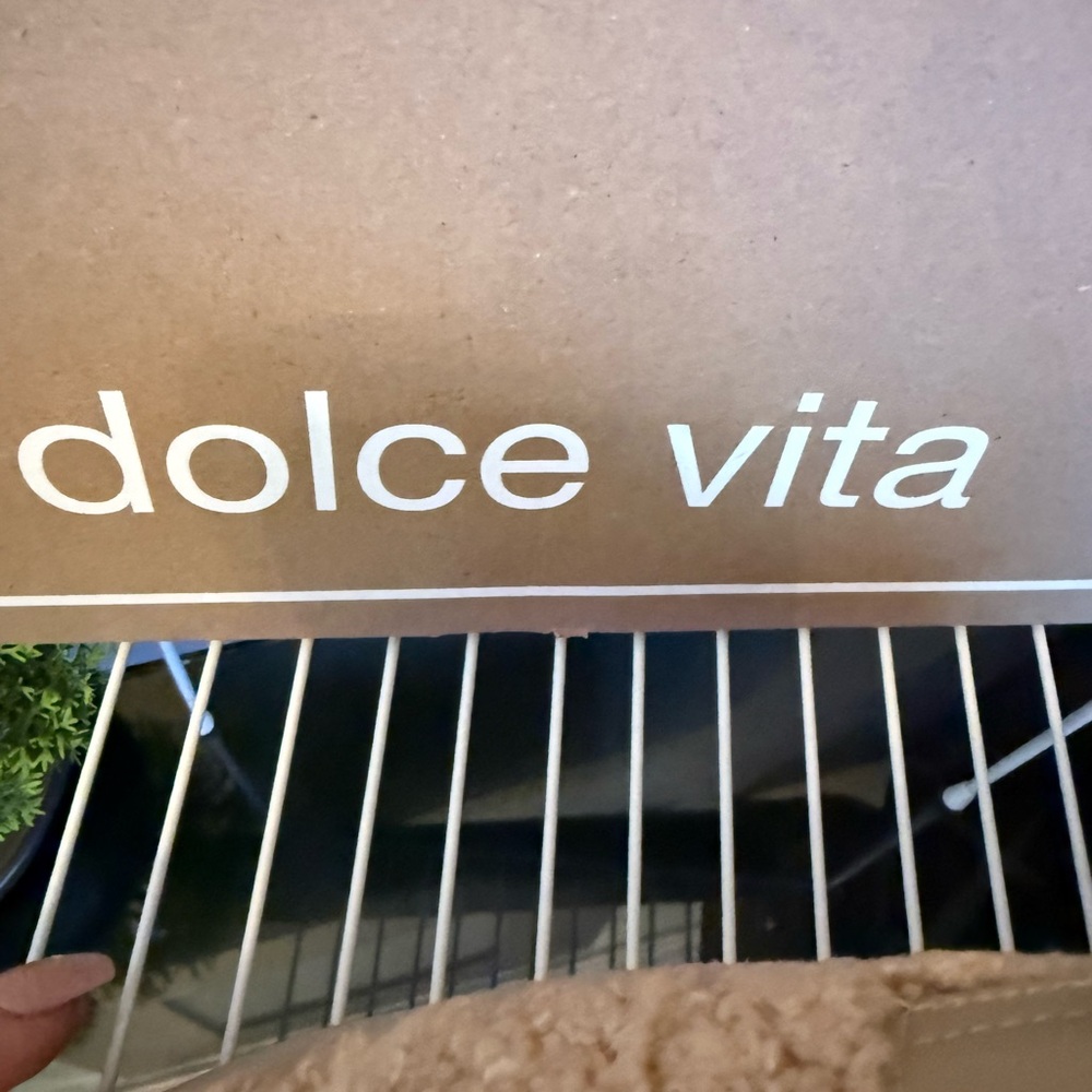 Dolce Vita Cream Fuzzy Mules - Picture 5 of 5